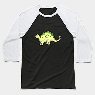 Cute Baby Dino, Stegosaurus Dinosaur Baseball T-Shirt